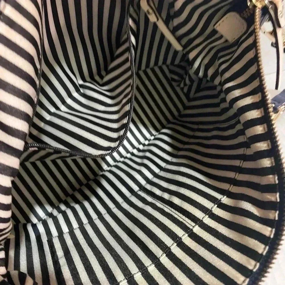 Kate spade navy blue leather satchel handbag - Picture 9 of 11